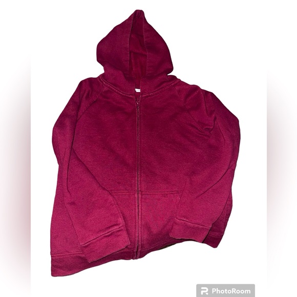2 Children’s Place maroon zip up hoodies - Picture 1 of 7